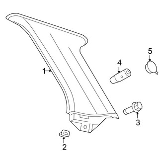Chrysler OE - Quarter Panel - Interior Trim