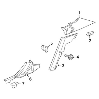 Chrysler OE - Quarter Panel - Interior Trim