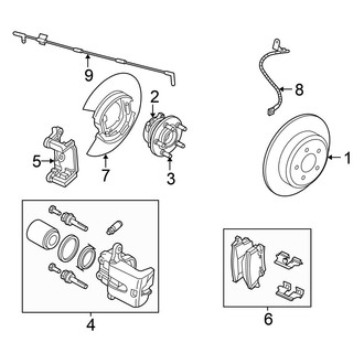 Chrysler OE - Rear Suspension - Brake Components