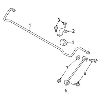 Chrysler OE - Rear Suspension - Stabilizer Bar & Components