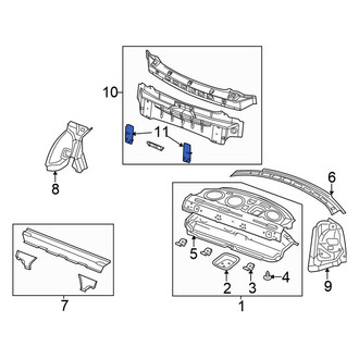 Chrysler OE - Rear Left Bumper Impact Bar Bracket