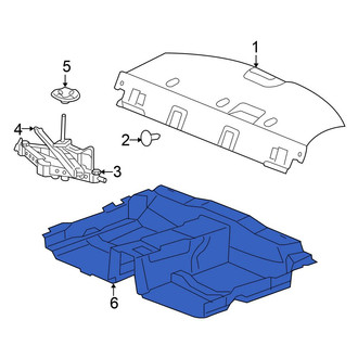 Chrysler OE - Rear Floor Carpet