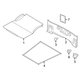 Chrysler OE - Trunk Lid - Interior Trim