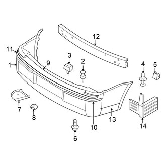 Chrysler OE - Rear Bumper - Bumper & Components