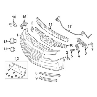 Chrysler OE - Front Bumper - Bumper & Components