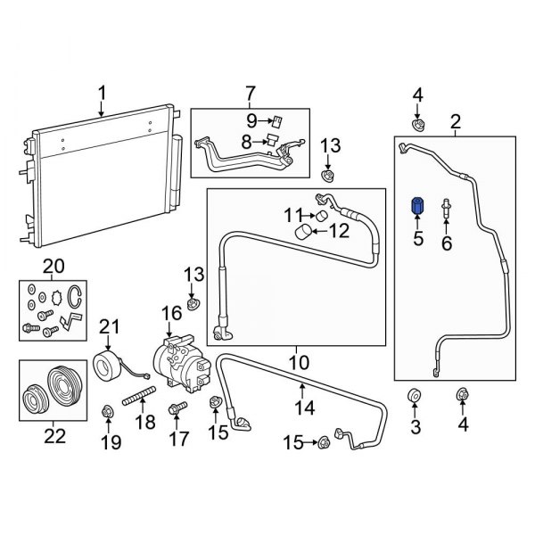 A/C Service Valve Core