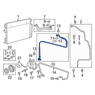 Chrysler OE - A/C Refrigerant Suction Hose