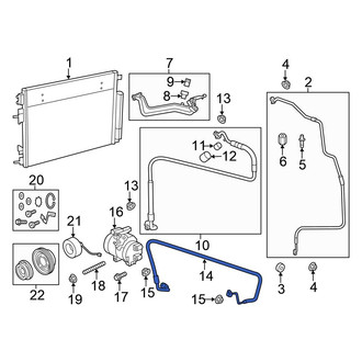 Chrysler OE - A/C Refrigerant Discharge Hose