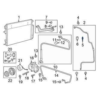 Chrysler OE - A/C Service Valve Core