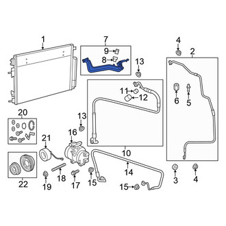 Chrysler OE - A/C Refrigerant Suction Hose