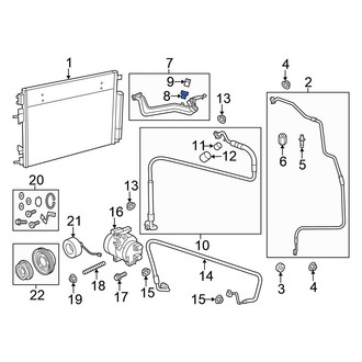 Chrysler OE - A/C Service Valve Core