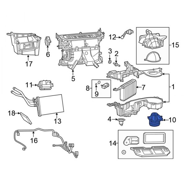 HVAC Blower Motor Assembly