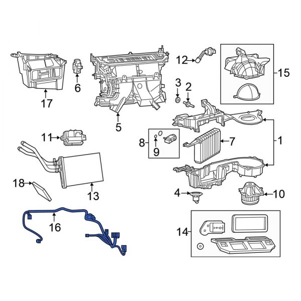 HVAC System Wiring Harness