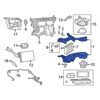 Chrysler OE - Lower HVAC Unit Case