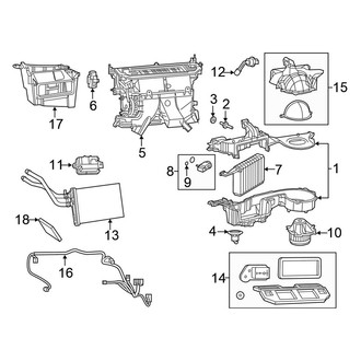 Chrysler OE - Air Conditioner & Heater - Evaporator & Heater Components