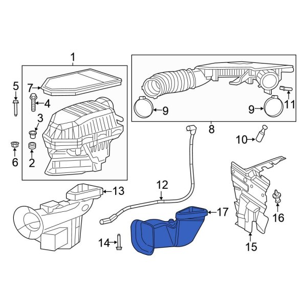 Engine Air Intake Hose