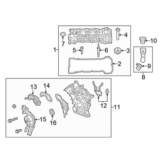 Chrysler OE - Engine - Valve & Timing Covers (3.6L)