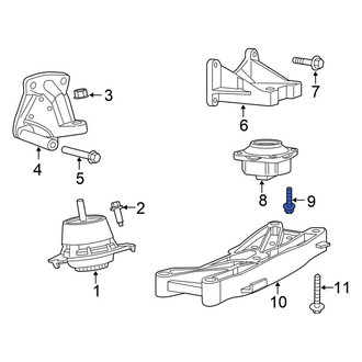 Chrysler OE - Automatic Transmission Mount Bolt