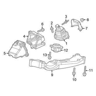 Chrysler OE - Engine & Transmission Mounting (AWD 3.6L)