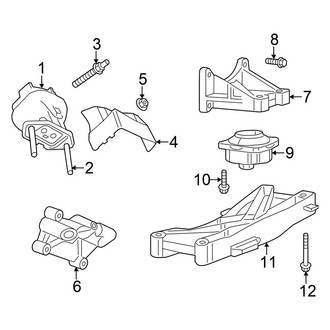 Chrysler OE - Engine & Transmission Mounting (RWD 5.7L Gas)