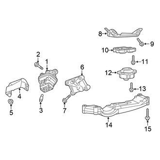 Chrysler OE - Engine & Transmission Mounting (AWD 5.7L Gas)
