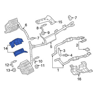 Chrysler OE - Front Left Floor Pan Heat Shield