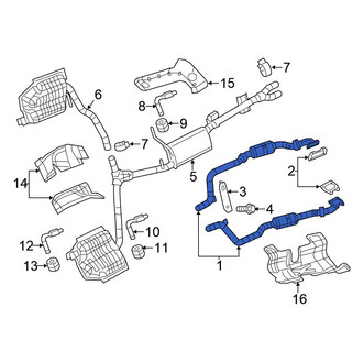 Chrysler OE - Left Catalytic Converter