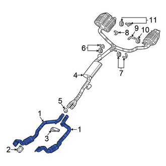 Chrysler OE - Left Catalytic Converter