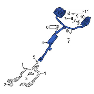 Chrysler OE - Right Exhaust Muffler