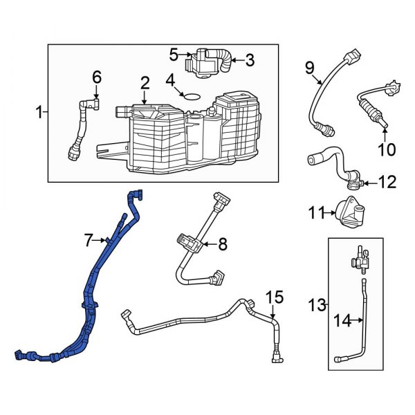 Evaporative Emissions System Lines