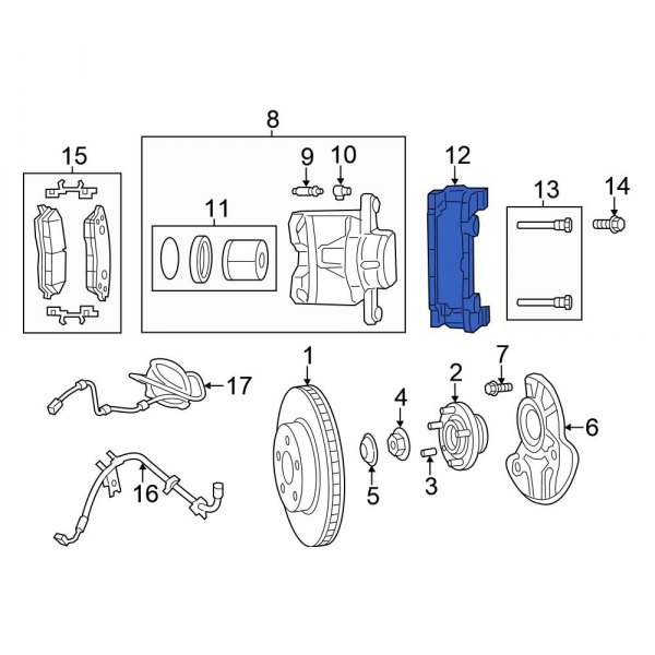 Disc Brake Caliper Bracket