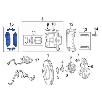 Chrysler OE - Front Disc Brake Pad Set