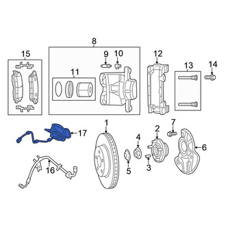 Chrysler OE - Front ABS Wheel Speed Sensor