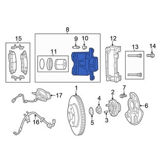 Chrysler OE - Front Right Disc Brake Caliper