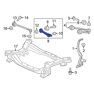 Chrysler OE - Rear Right Upper Rearward Suspension Control Arm