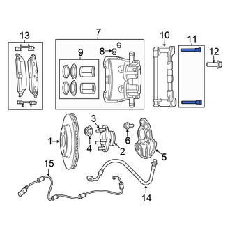 Chrysler OE - Front Disc Brake Caliper Pin