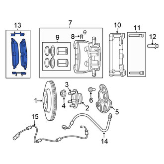 Chrysler OE - Front Disc Brake Pad Set