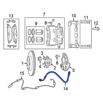 Chrysler OE - Front Right Brake Hydraulic Hose