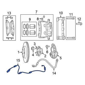 Chrysler OE - Front ABS Wheel Speed Sensor
