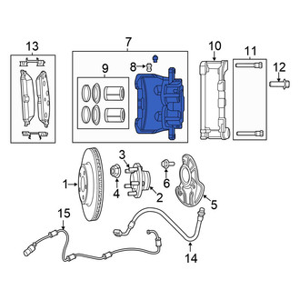 Chrysler OE - Front Left Disc Brake Caliper