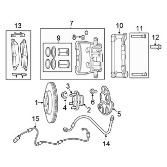 Chrysler OE - Front Suspension - Brake Components (AWD)