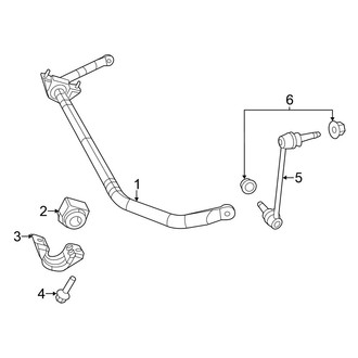 Chrysler OE - Front Suspension - Stabilizer Bar & Components (AWD)