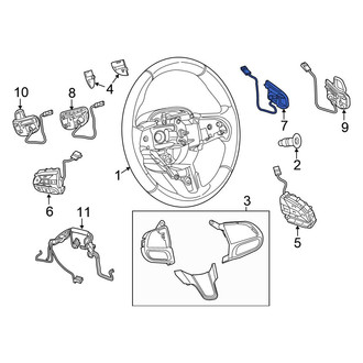 Chrysler OE - Right Steering Wheel Radio Controls