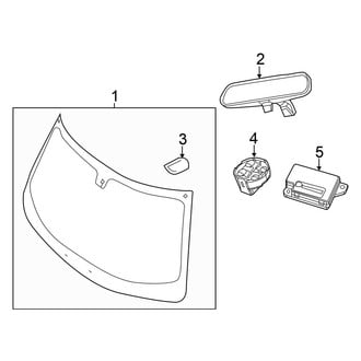 Chrysler OE - Windshield - Glass