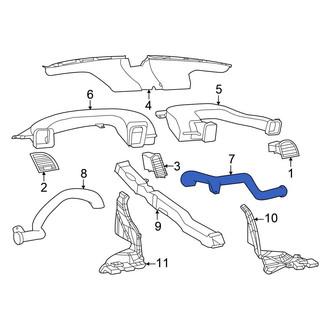 Chrysler OE - Front Right Lower Instrument Panel Air Duct