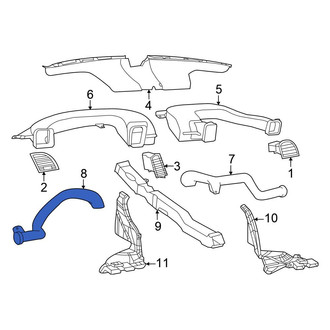 Chrysler OE - Front Left Lower Instrument Panel Air Duct