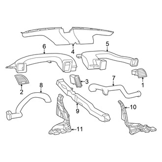 Chrysler OE - Instrument Panel - Ducts