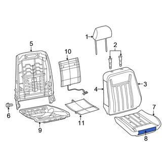 Chrysler OE - Front Left Seat Cushion Foam