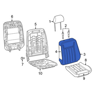 Chrysler OE - Front Left Seat Back Cushion Cover