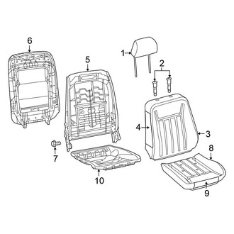 Chrysler OE - Seats & Tracks - Front Seat Components (Standard Cloth)
